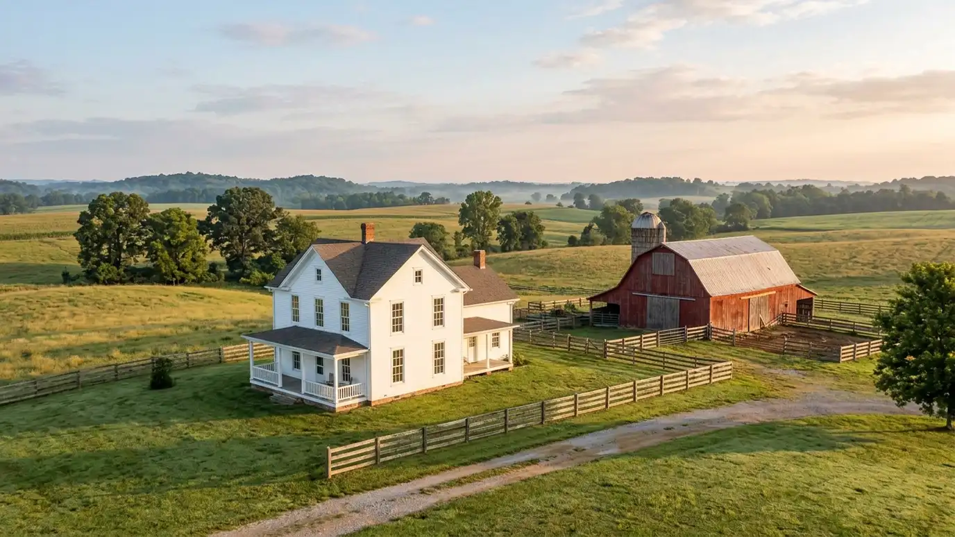 A well-kept home in Arrington, Tennessee with clean windows on a quiet street