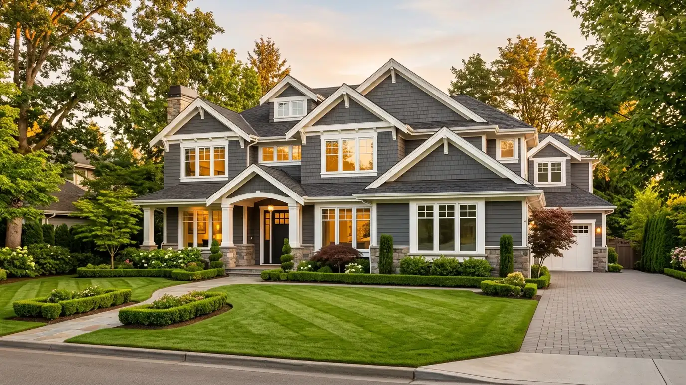 A well-kept home in Brentwood, Tennessee with clean windows on a quiet street