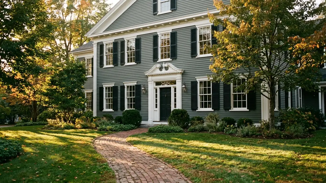 A well-kept home in Franklin, Tennessee with clean windows on a quiet street