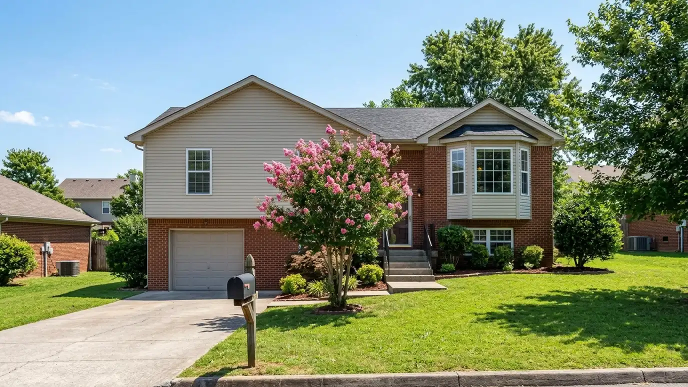 A well-kept home in Goodlettsville, Tennessee with clean windows on a quiet street