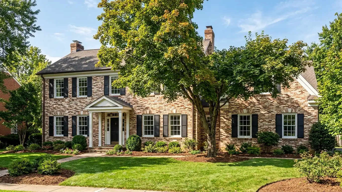 A well-kept home in Hermitage, Tennessee with clean windows on a quiet street