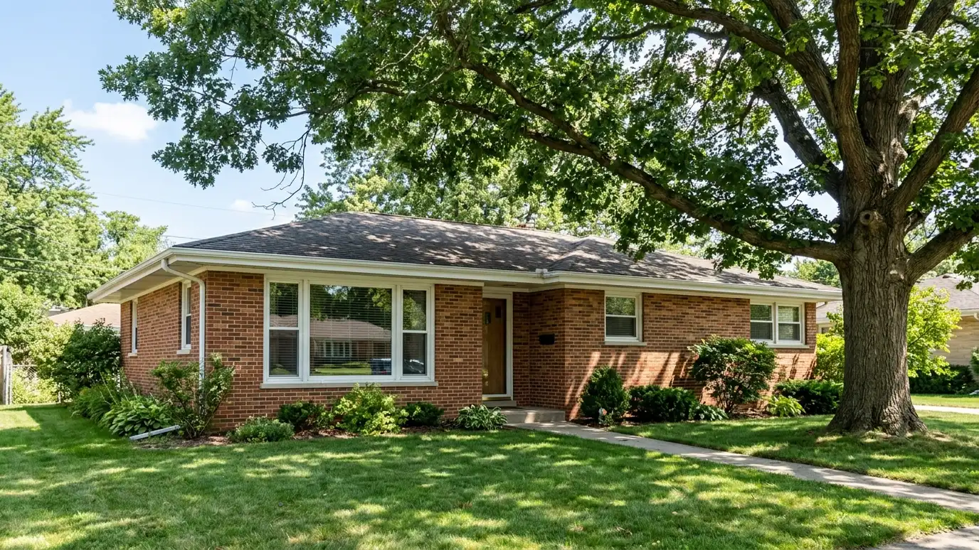 A well-kept home in Madison, Tennessee with clean windows on a quiet street