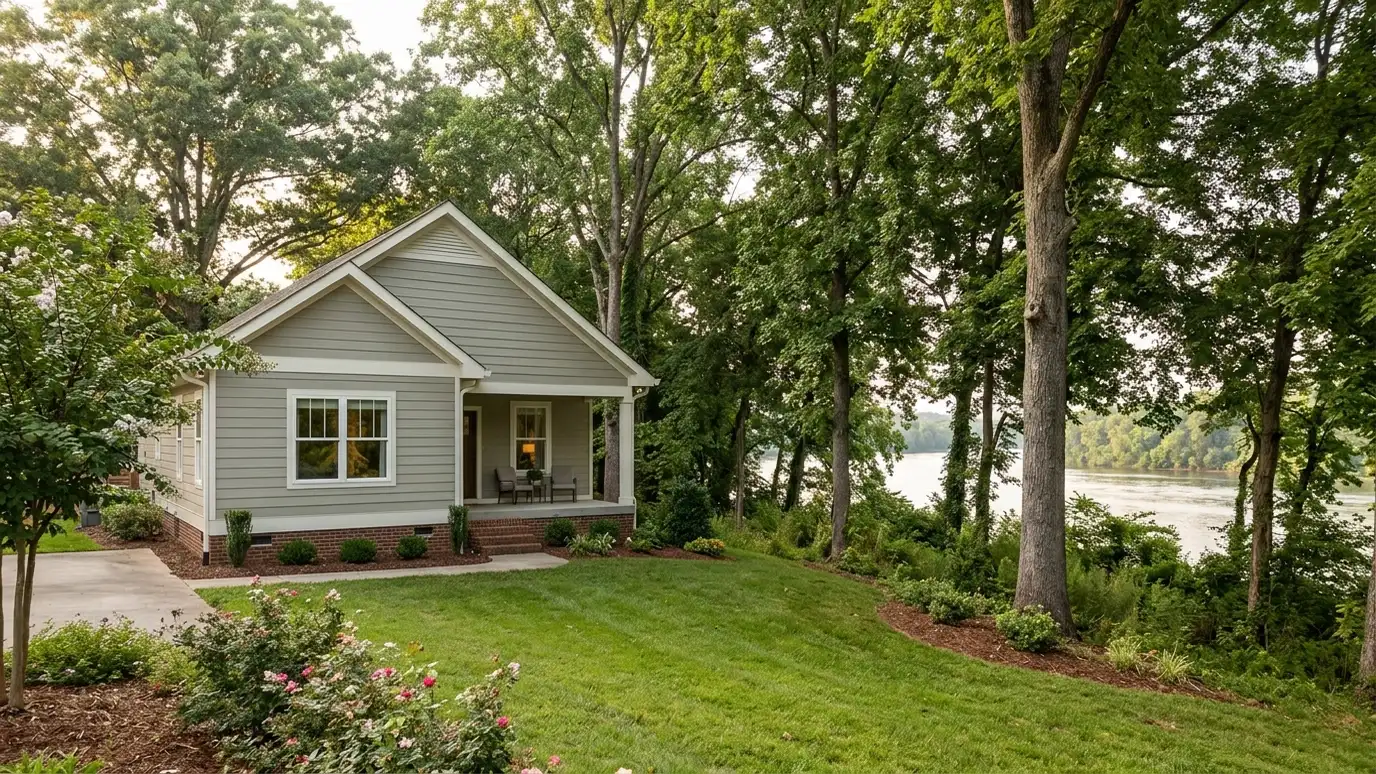 A well-kept home in Old Hickory, Tennessee with clean windows on a quiet street