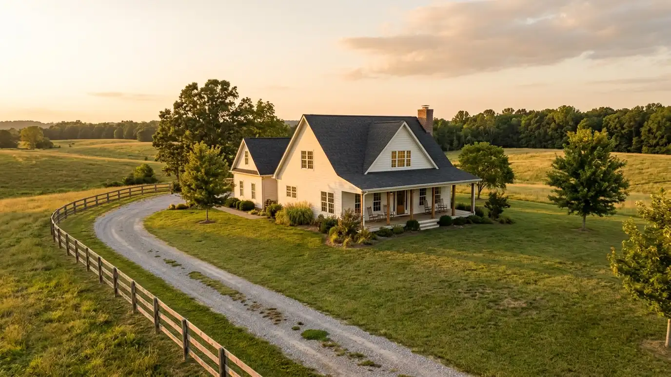 A well-kept home in Pegram, Tennessee with clean windows on a quiet street