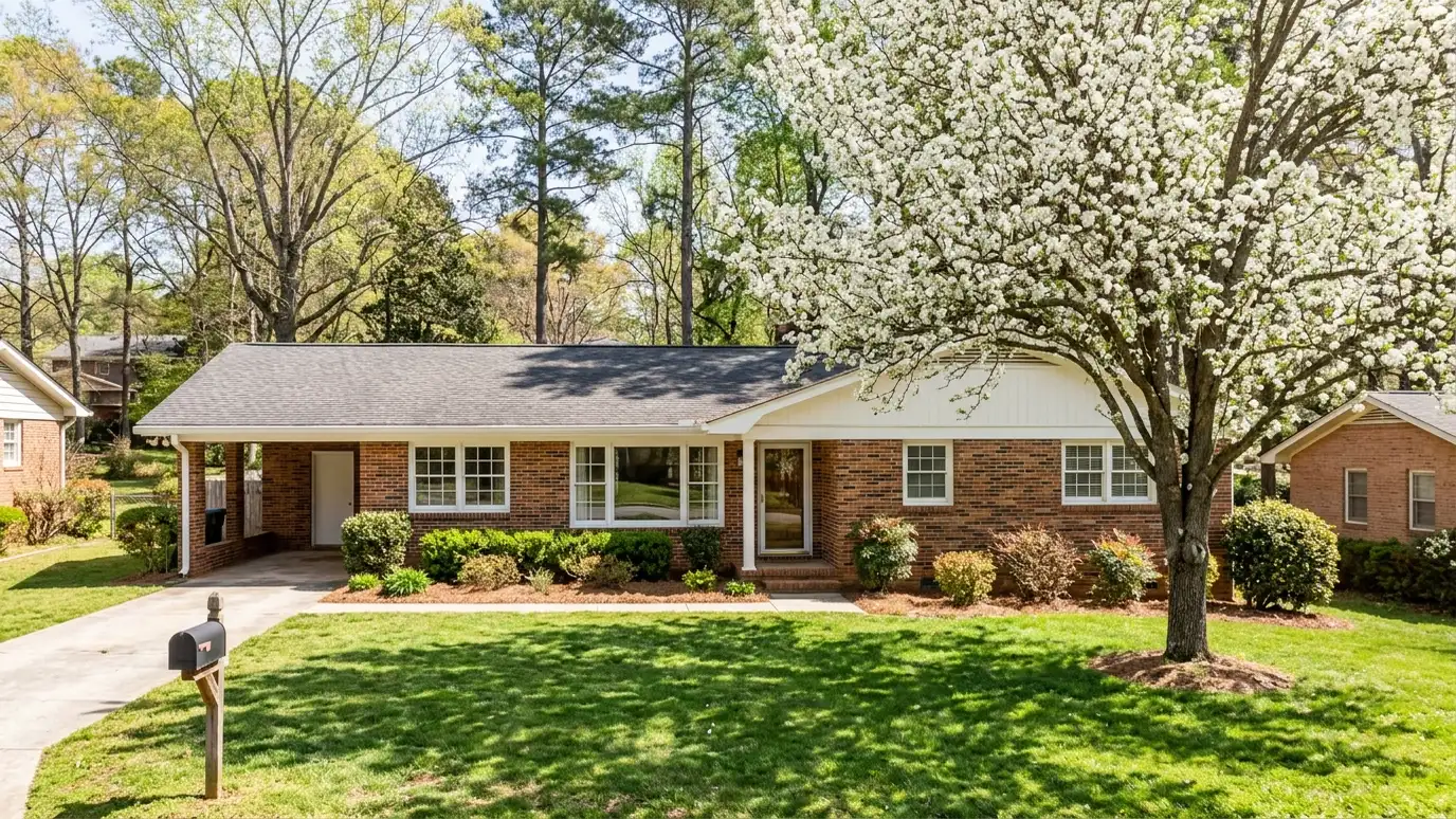 A well-kept home in Smyrna, Tennessee with clean windows on a quiet street