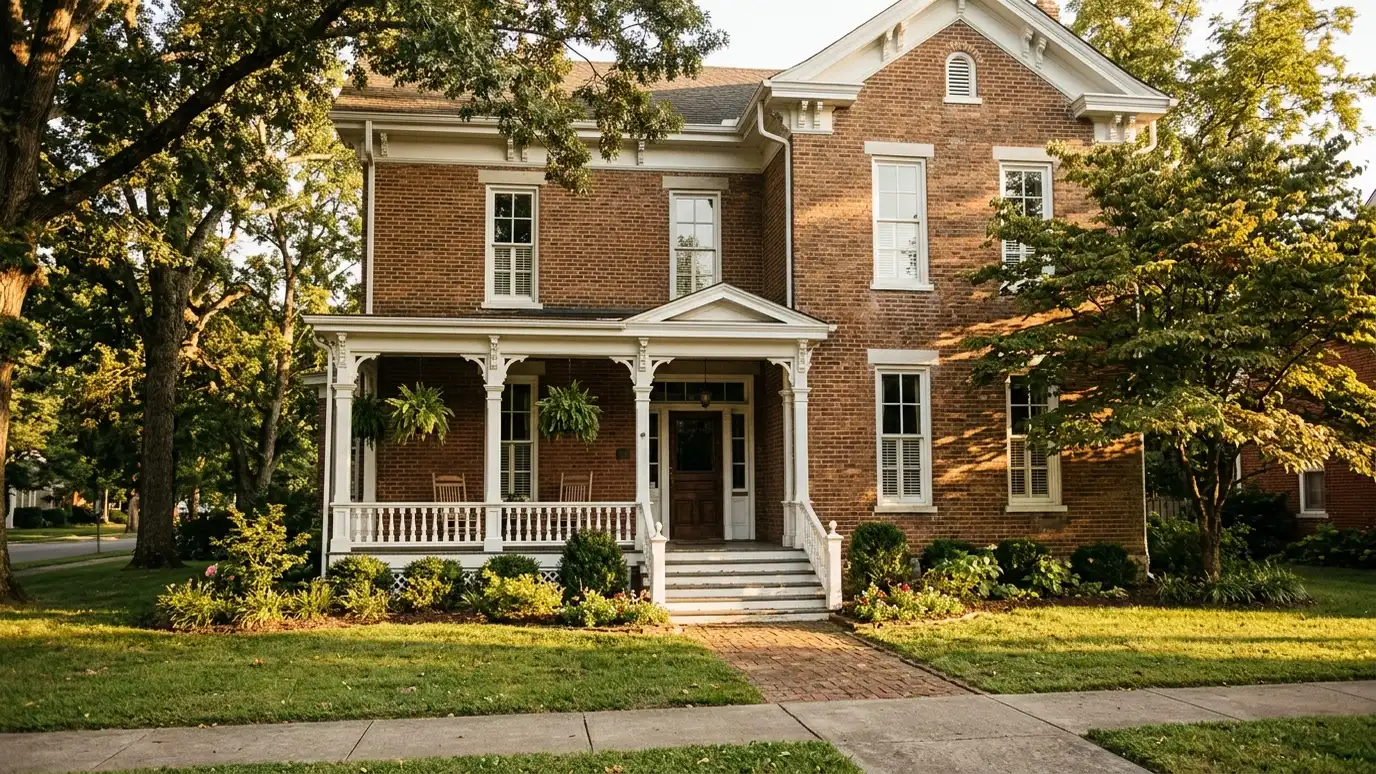 A well-kept home in Springfield, Tennessee with clean windows on a quiet street