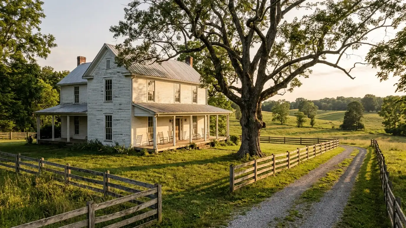 A well-kept home in Thompsons Station, Tennessee with clean windows on a quiet street