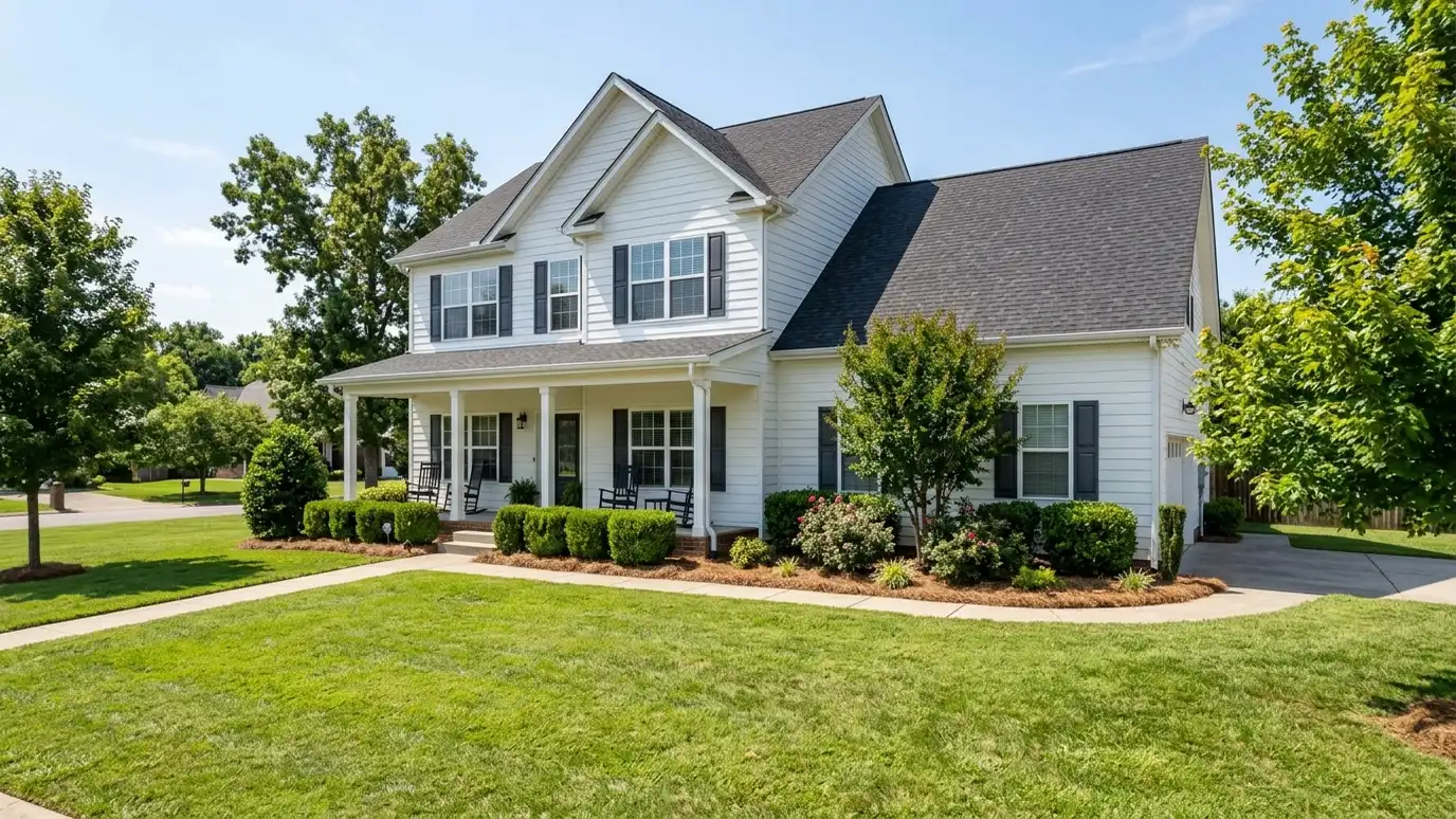 A well-kept home in White House, Tennessee with clean windows on a quiet street