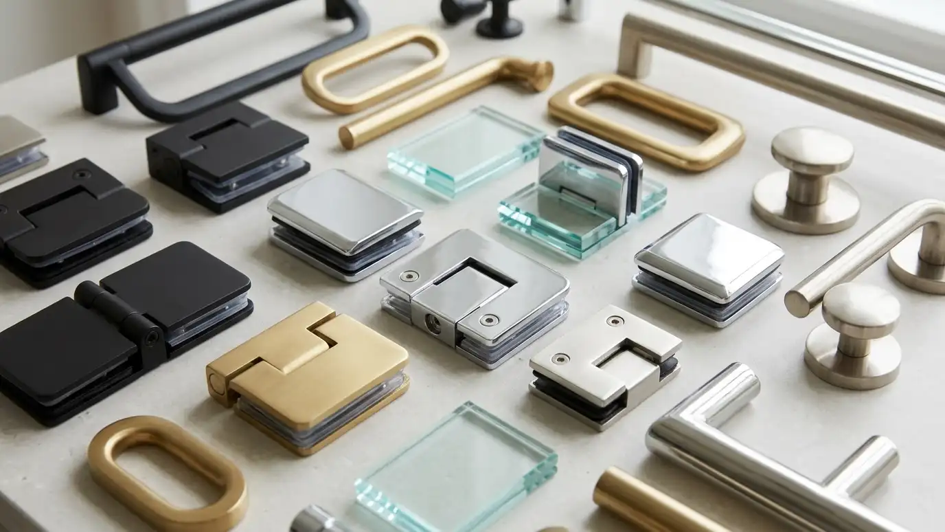 Shower Door Hardware: Hinges, Clamps and Handles