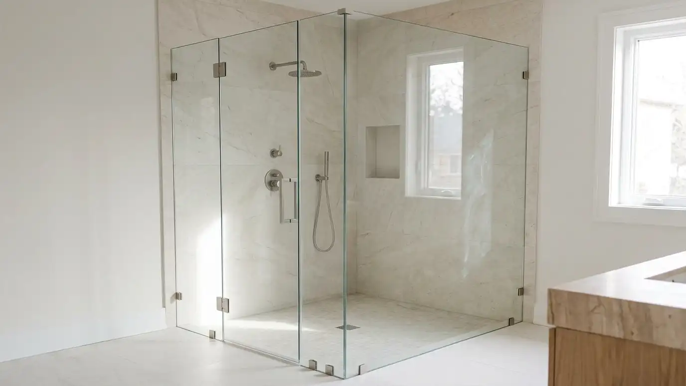 Frameless Corner Shower Enclosures in Nashville and Middle Tennessee