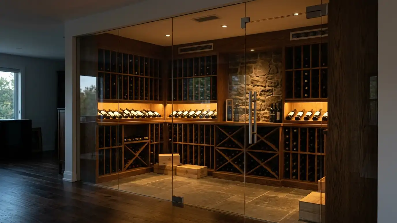Wine Cellar Glass Walls and Doors in Nashville and Middle Tennessee
